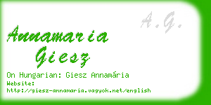 annamaria giesz business card